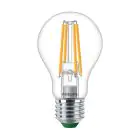 Philips Master Ultra Efficient LED E27 Birne Fadenlampe Klar 4W 840lm - 827 Extra Warmweiß | Dimmbar - Ersatz Für 60W