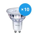 Lot 10x Philips Corepro LED Spot GU10 PAR16 4W 345lm 36D - 830 Blanc Chaud | Équivalent 50W