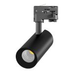 Spot LED Sur Rail 3 Phases  Eco Aluminium Noir 20W 1970lm 36D - 830 Blanc Chaud | UGR <19