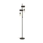 Eglo Lampadaires Salon Townshend 4 Échantillon Brun Noir | IP20 - Convient pour 2x E27 