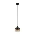 Eglo Suspension Luminaire Oilella Échantillon Noir Dorée | IP20 - Convient pour 1x E27 